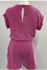 Fuchsia wave rip romper