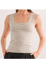 Taupe tank w/ square neck