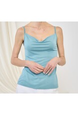 Cami w/ cupro cowl front