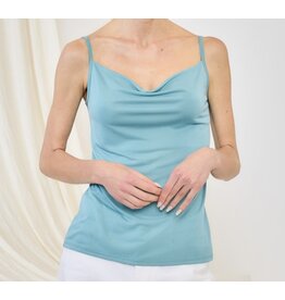 Cami w/ cupro cowl front