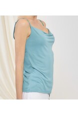 Cami w/ cupro cowl front