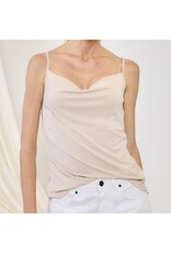 Cami w/ cupro cowl front