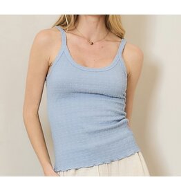 Textured sleeveless tank