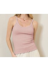 Textured sleeveless tank