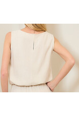Linen sleeveless top