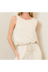 Linen sleeveless top