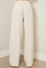 Linen wide leg pants