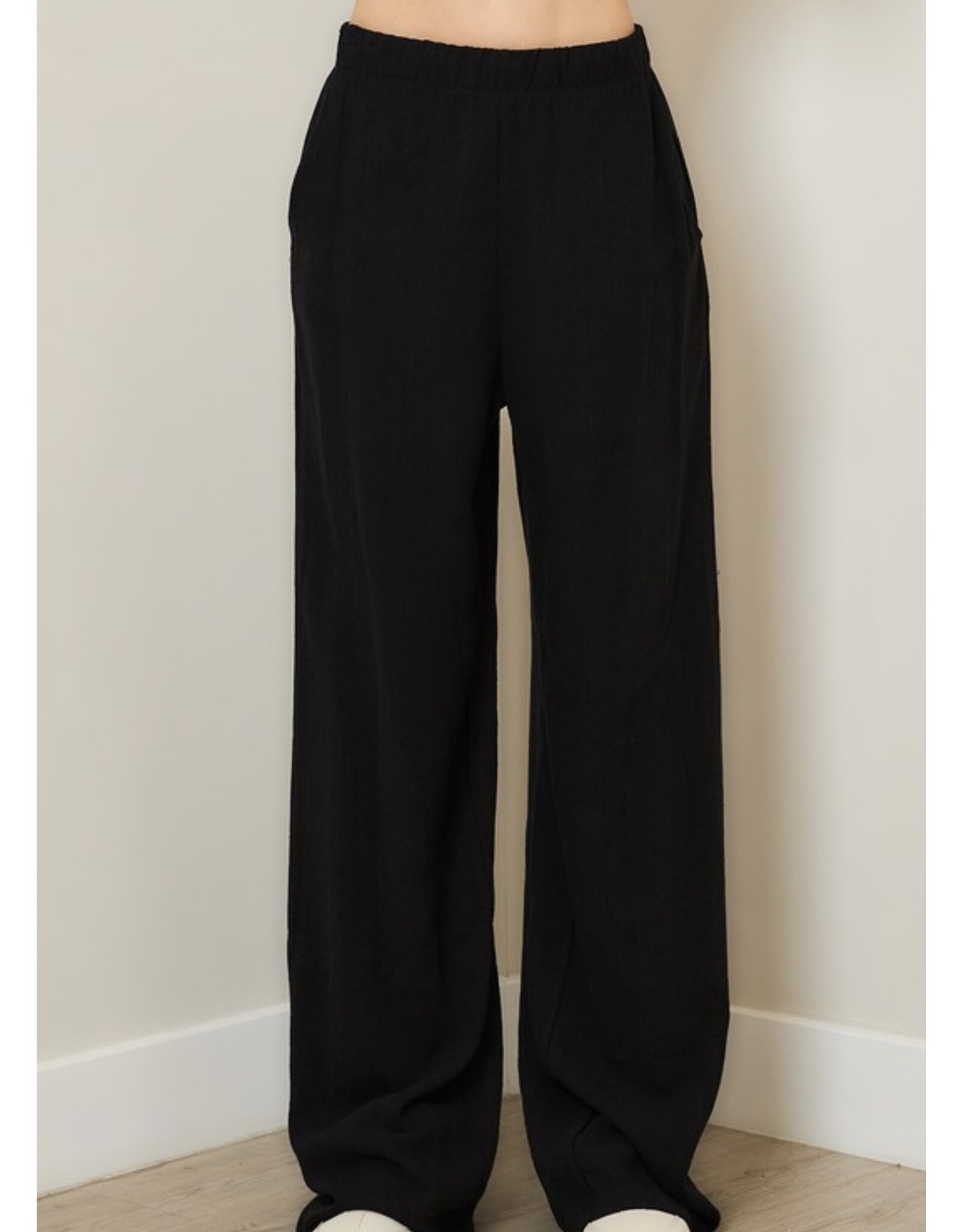 Linen wide leg pants