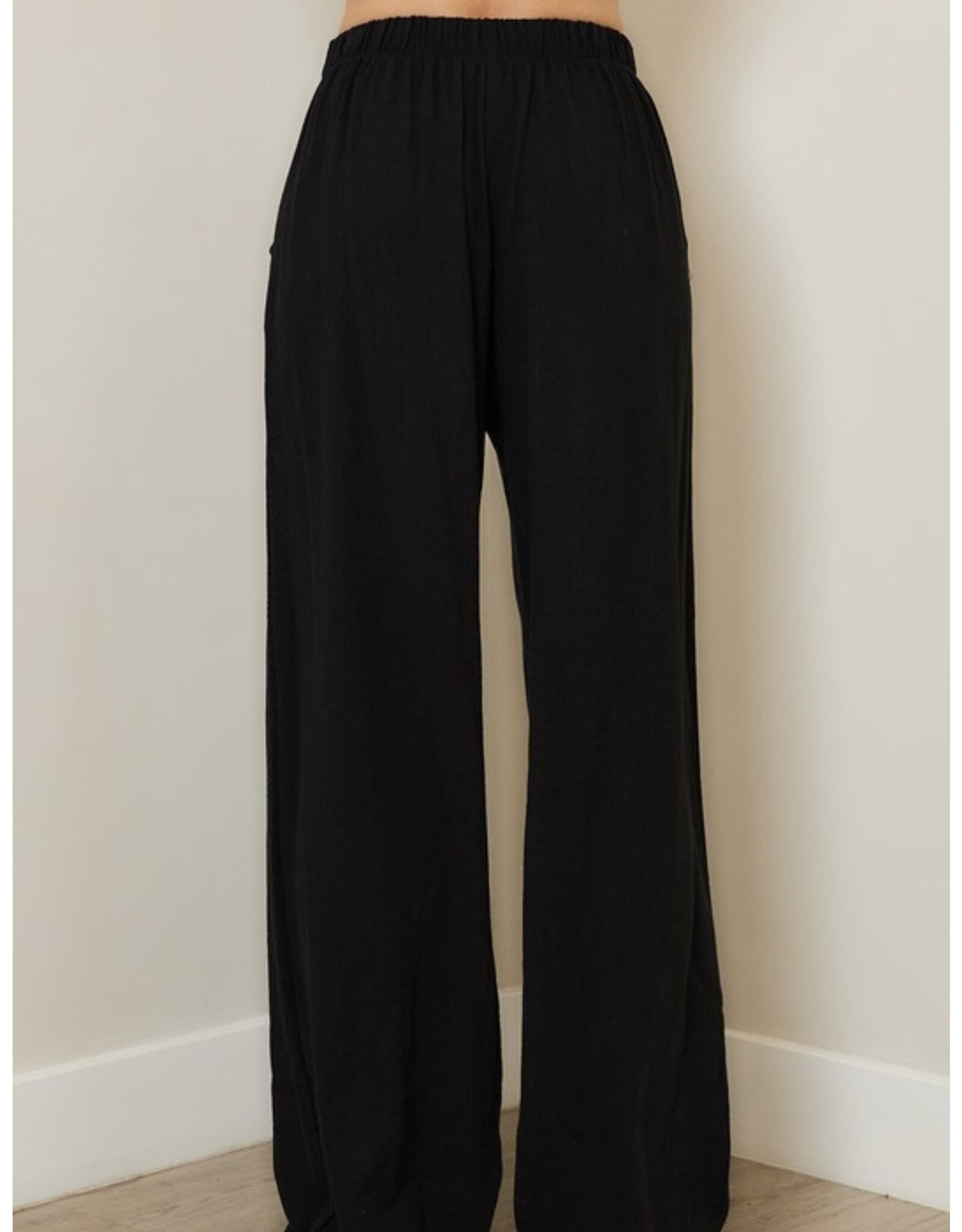 Linen wide leg pants