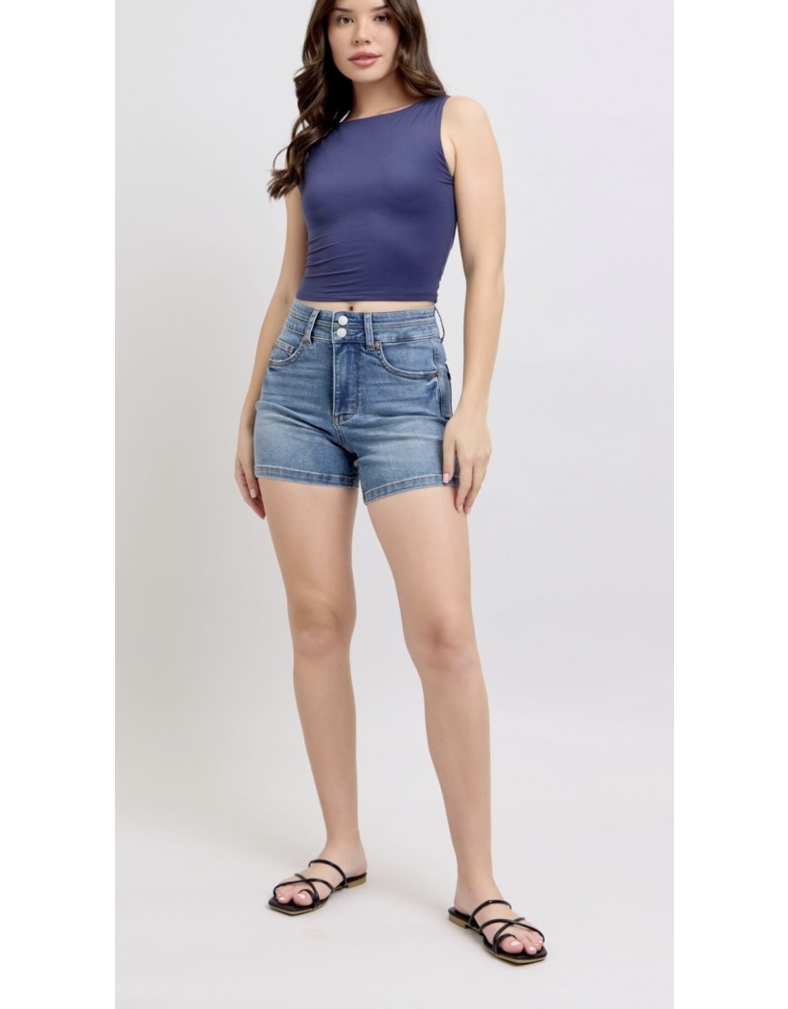 Judy Blue Judy Blue  HW tummy control double waist shorts