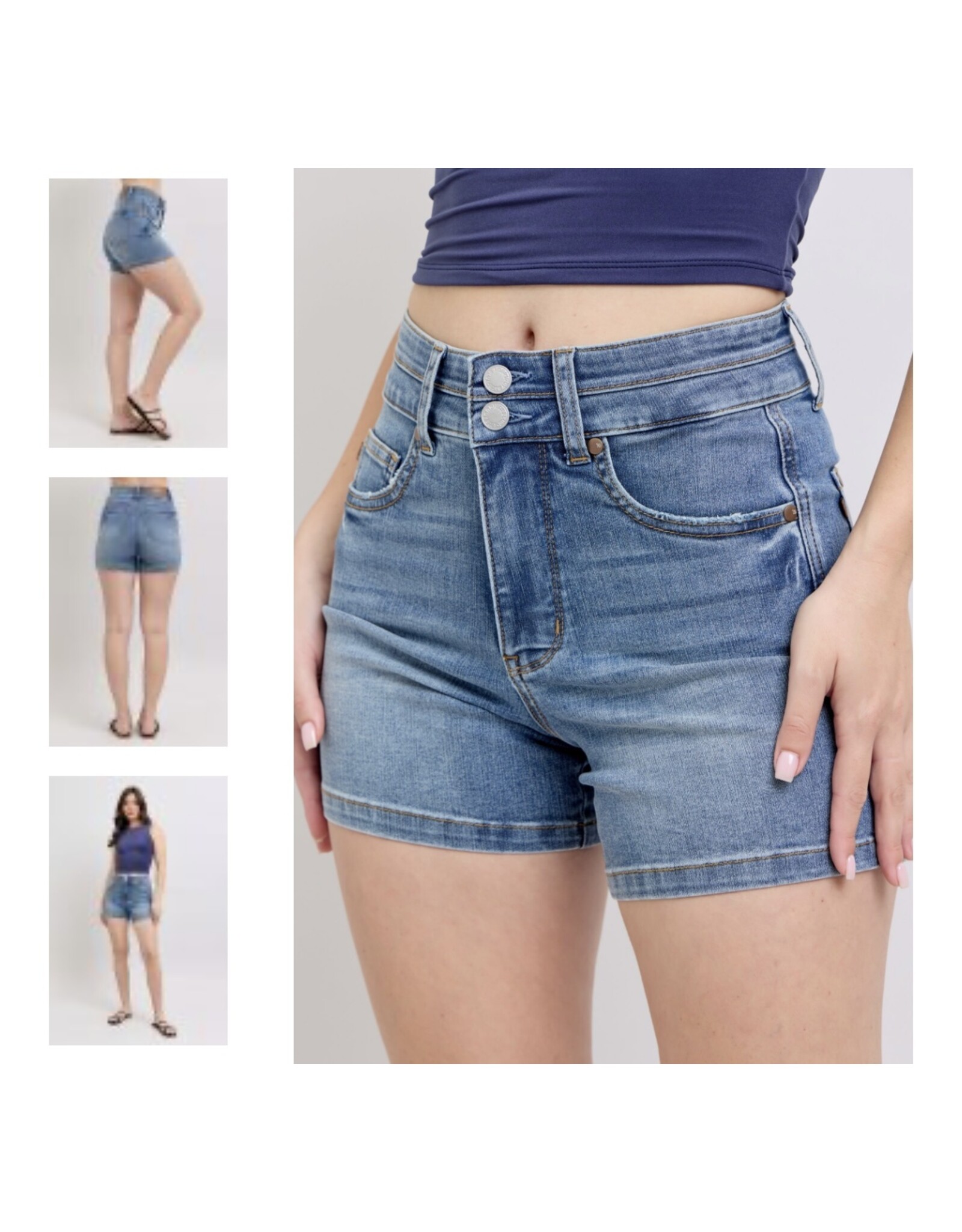 Judy Blue Judy Blue  HW tummy control double waist shorts