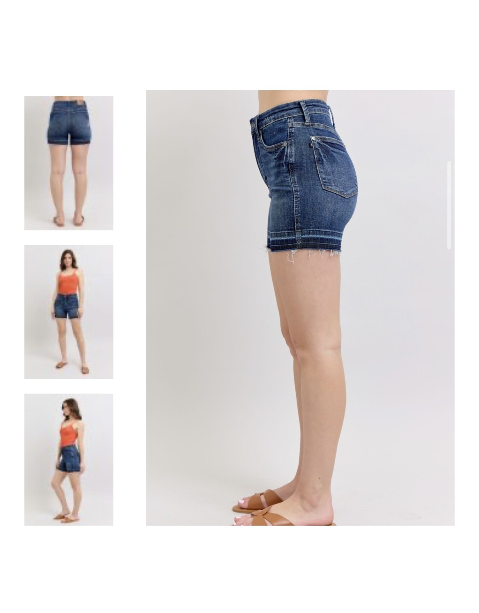 Judy Blue Judy Blue HW Tummy Control Destroy Release Hem Shorts