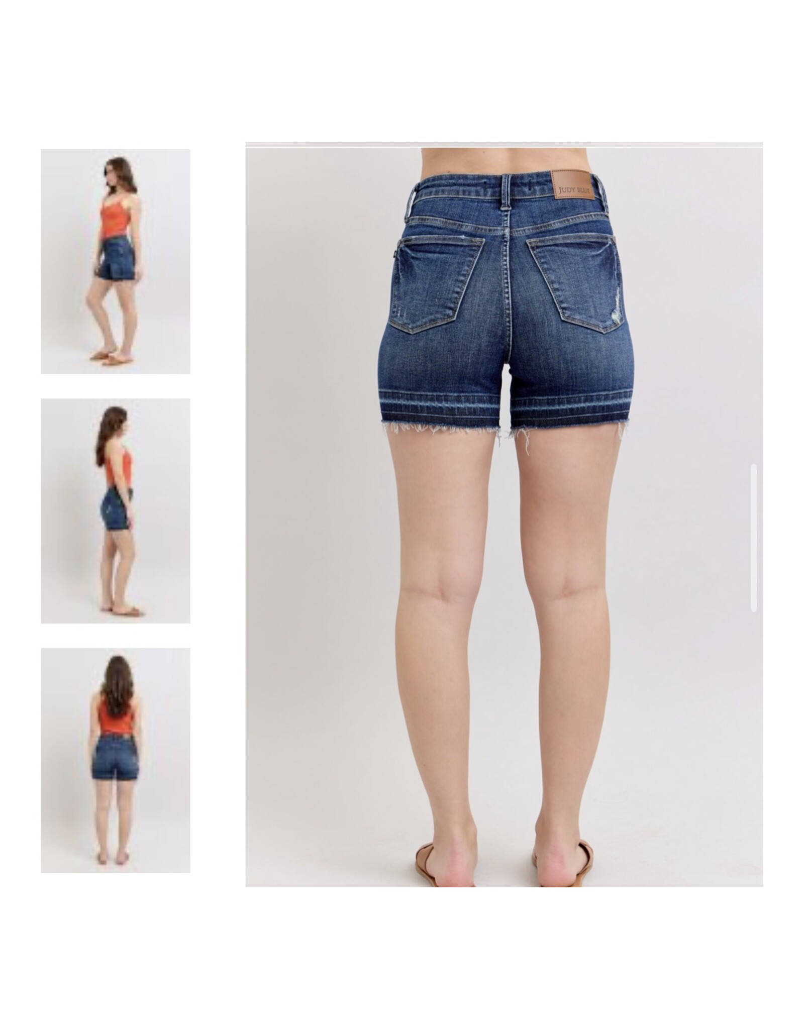 Judy Blue Judy Blue HW Tummy Control Destroy Release Hem Shorts