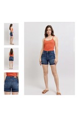 Judy Blue Judy Blue HW Tummy Control Destroy Release Hem Shorts