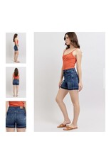 Judy Blue Judy Blue HW Tummy Control Destroy Release Hem Shorts