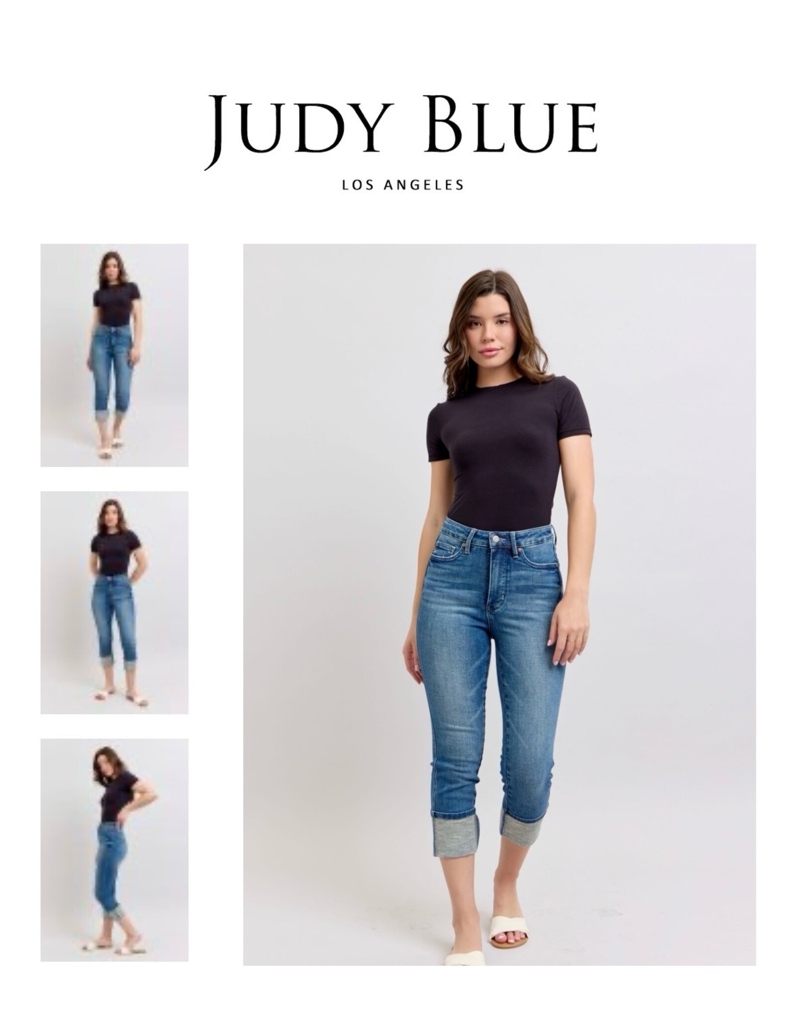 Judy Blue Judy Blue  HW Tummy Control Cuff Capri