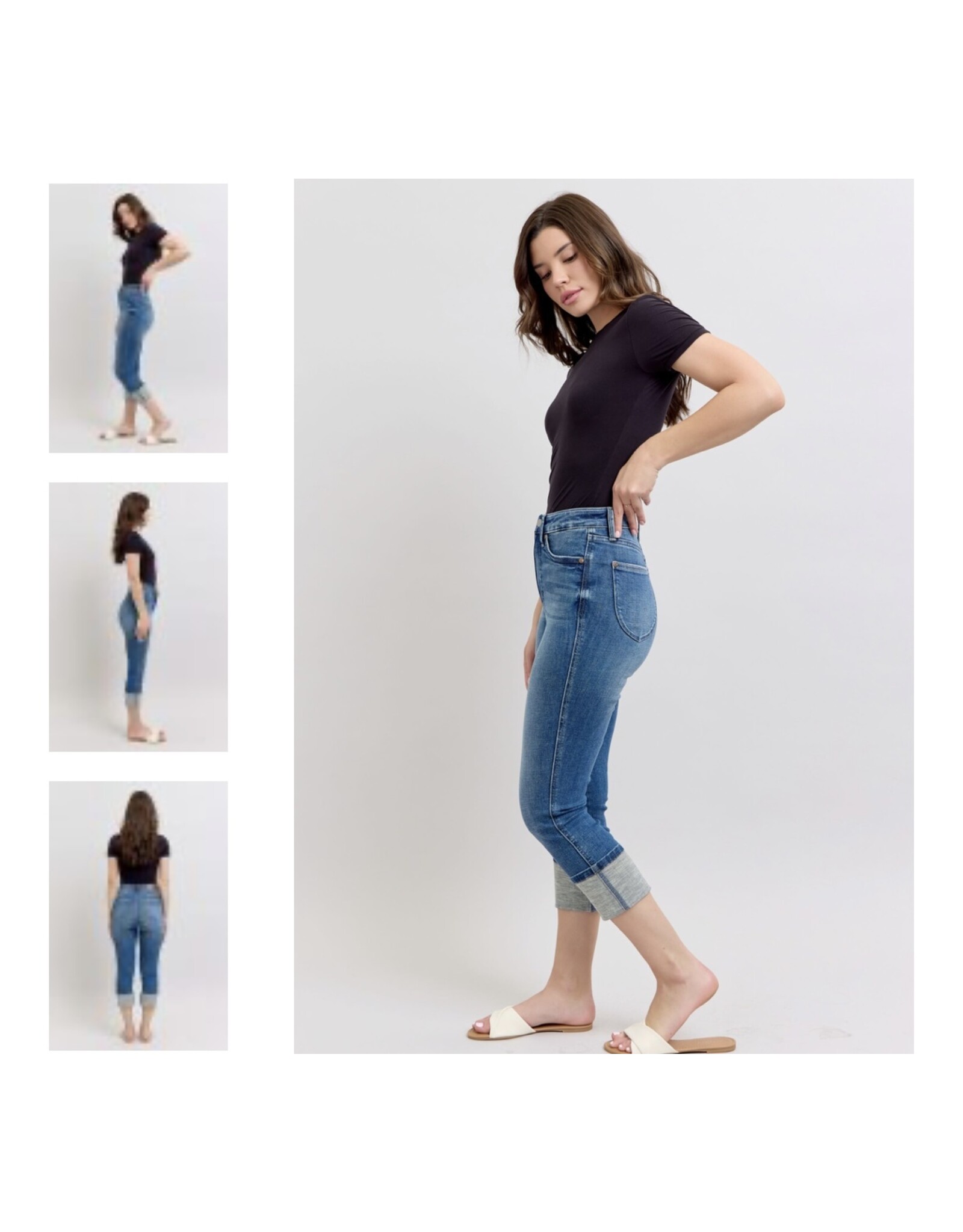 Judy Blue Judy Blue  HW Tummy Control Cuff Capri