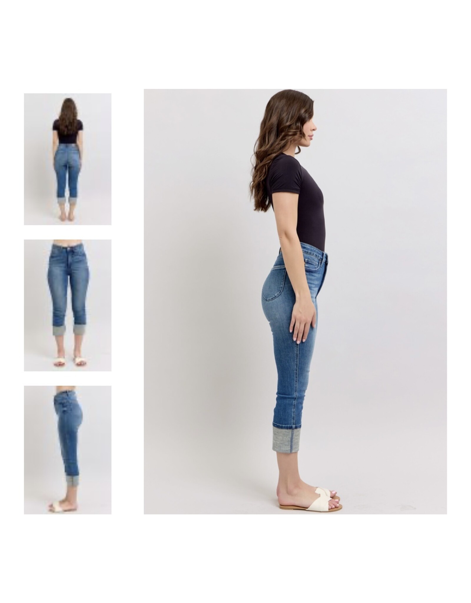 Judy Blue Judy Blue  HW Tummy Control Cuff Capri