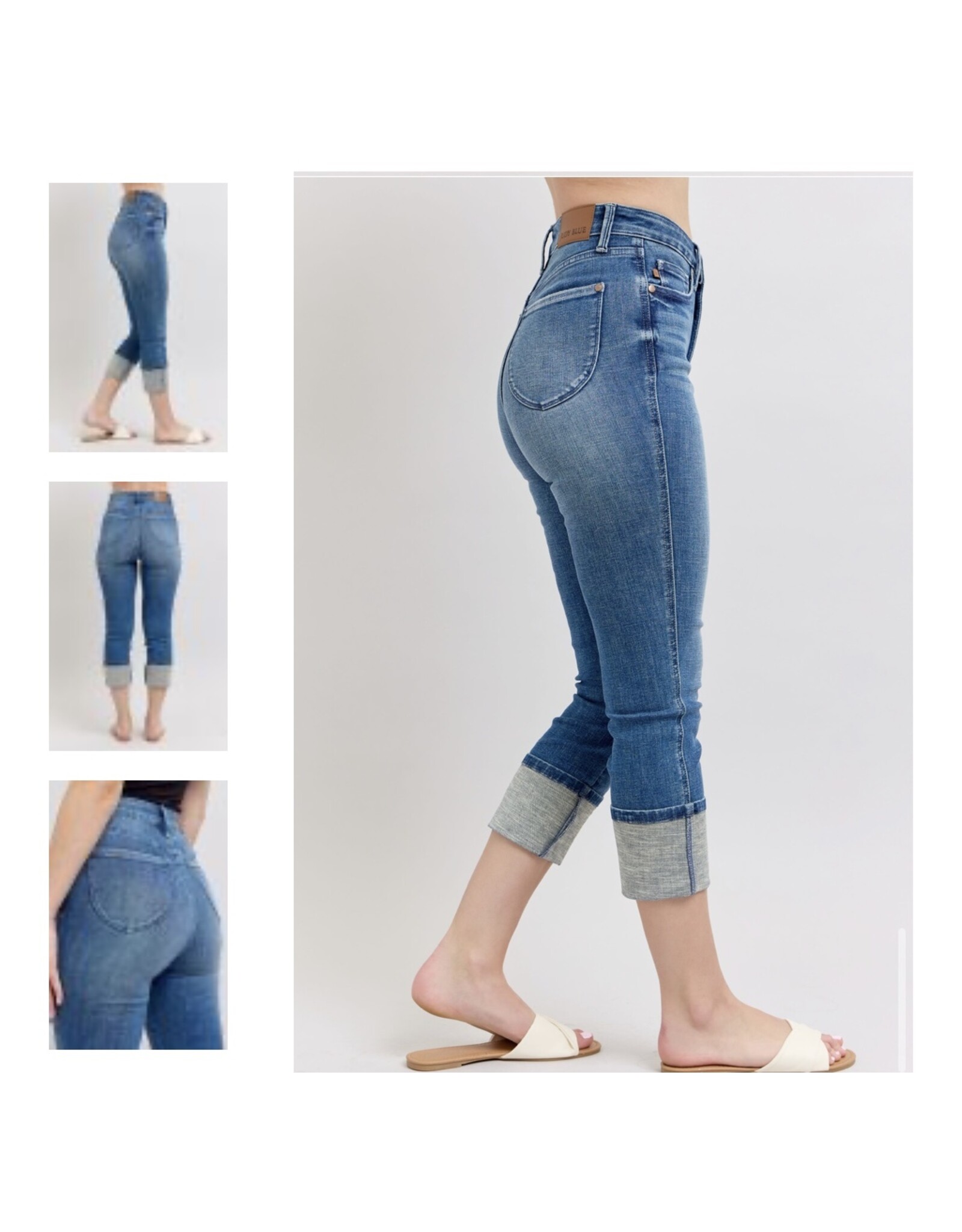Judy Blue Judy Blue  HW Tummy Control Cuff Capri