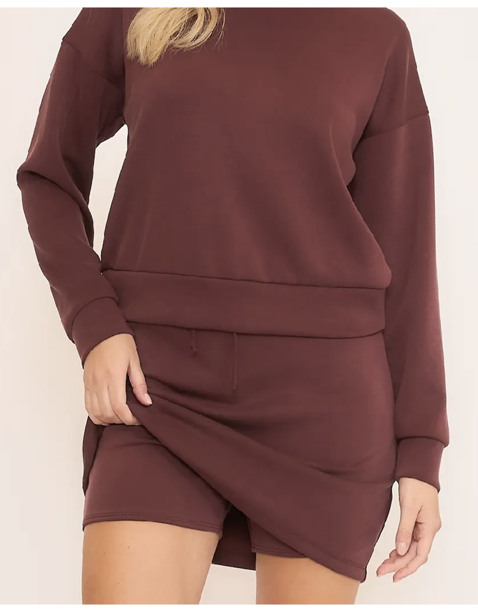 Front tie skort