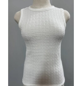 Sleeveless rippled top