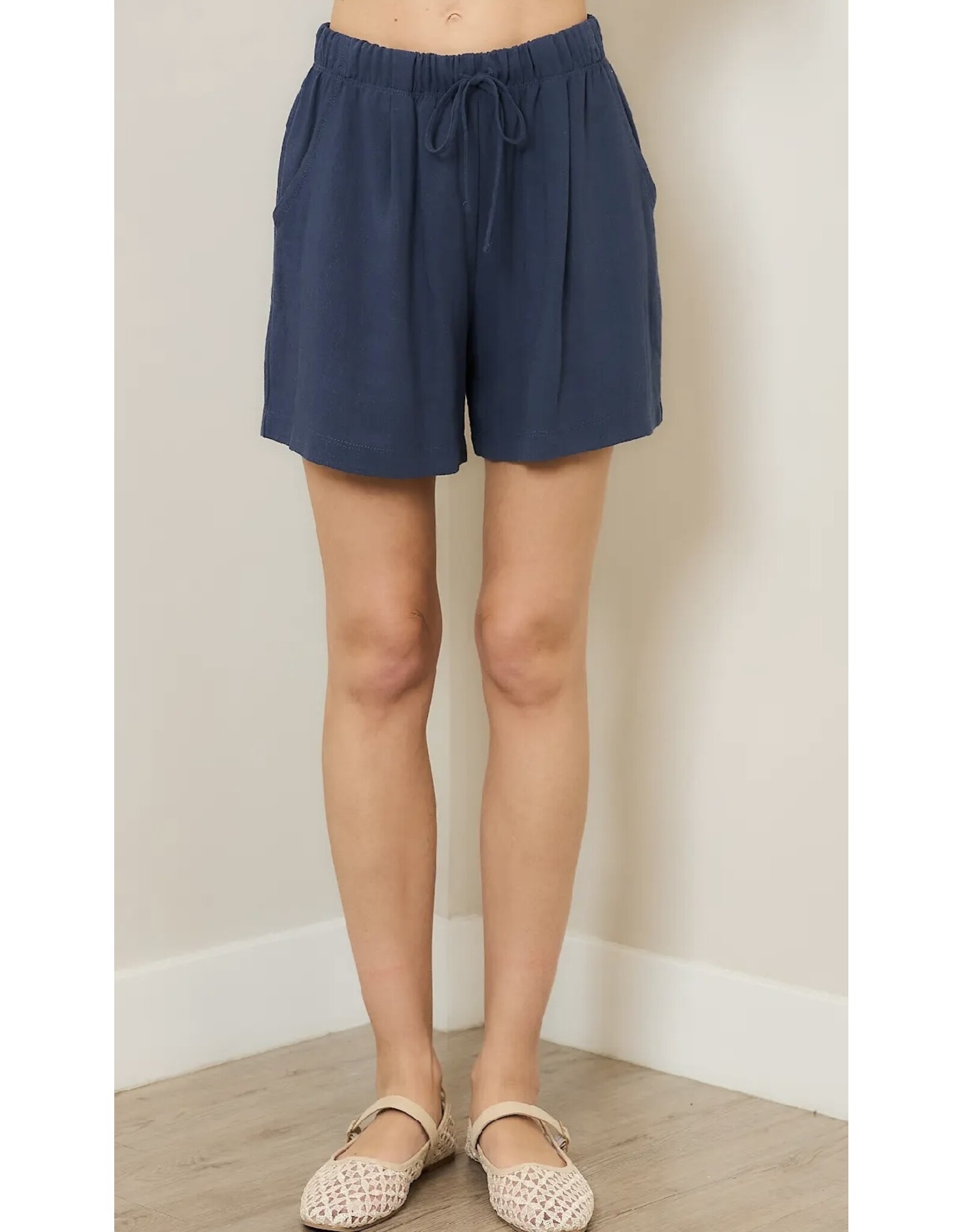 Linen 4 pocket shorts