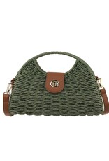 JOIA Colored wicker satchel