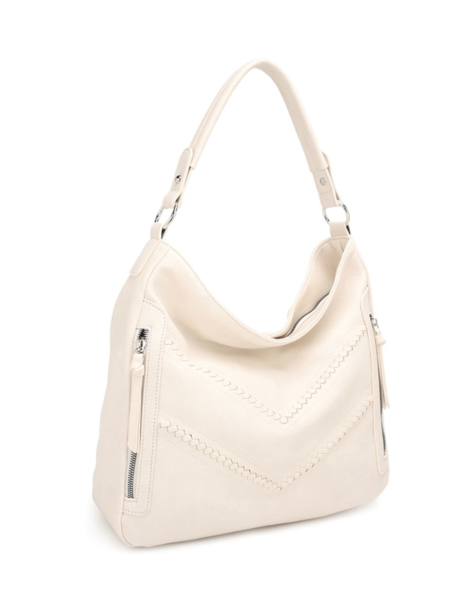 JOIA Hobo zipper braided shoulder bag