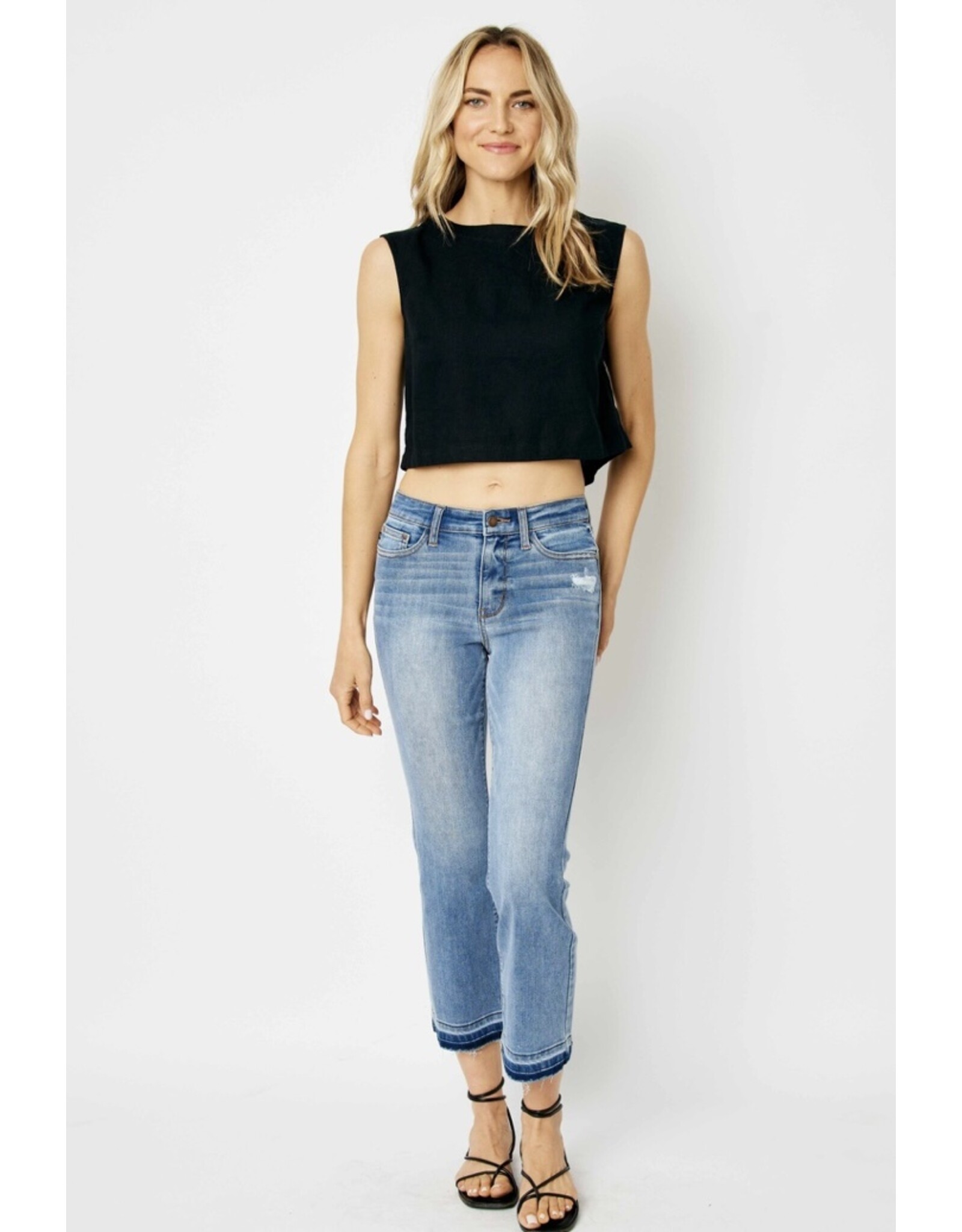 Judy Blue Judy Blue MR Release Hem Crop Bootcut