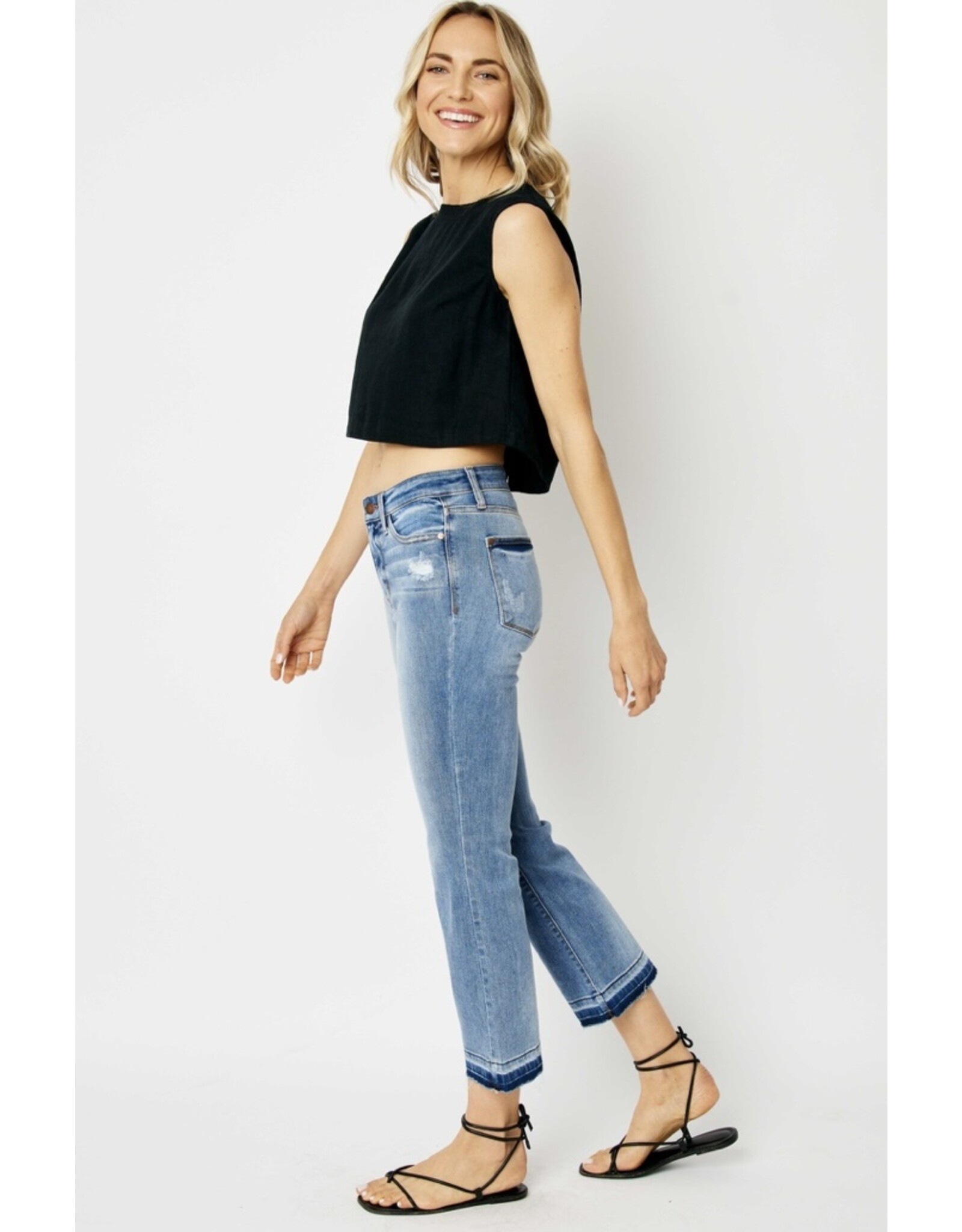 Judy Blue Judy Blue MR Release Hem Crop Bootcut