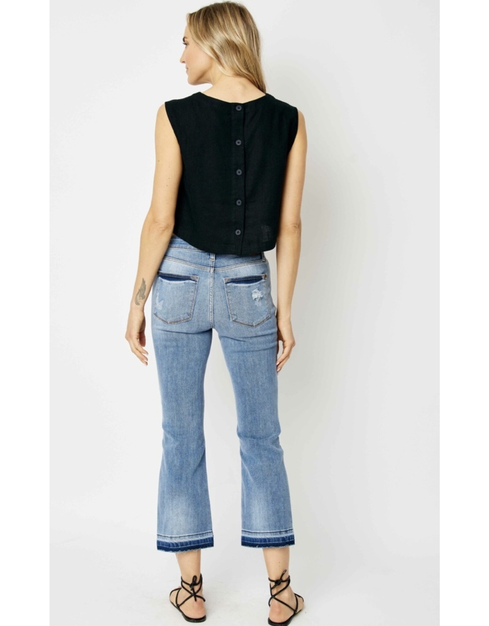 Judy Blue Judy Blue MR Release Hem Crop Bootcut