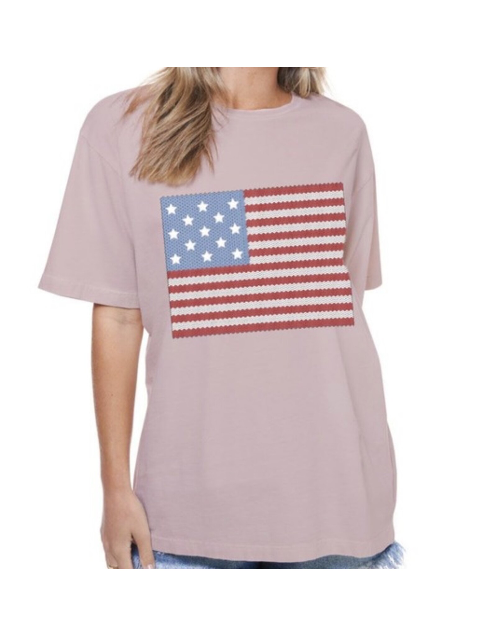 American Flag ‘puff’ tee