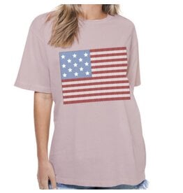 American Flag ‘puff’ tee