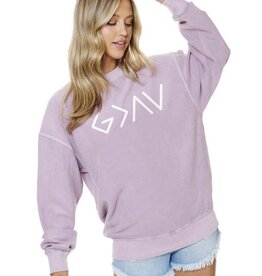 God is Greater lilac sweatshirt