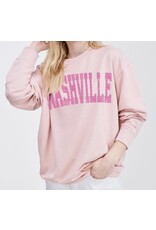 Pink Nashville oversized sweatshirt