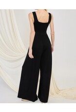Black square neck tank jumpsuit