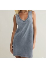 ZSupply ZSupply Sloane V-Neck Knit Denim Dress