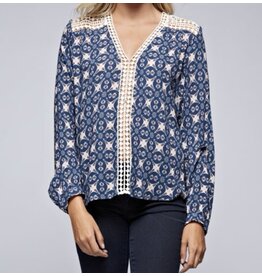 Lovestitch Long slv w/ crochet lace top