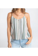 Lovestitch Olive/Pink button down cami