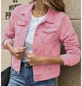 Miss sparkling Pink denim jacket