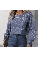 Miss sparkling Blue blouse ruffle wristband