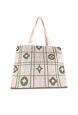 JOIA Pale pink knit ‘look for less’ tote