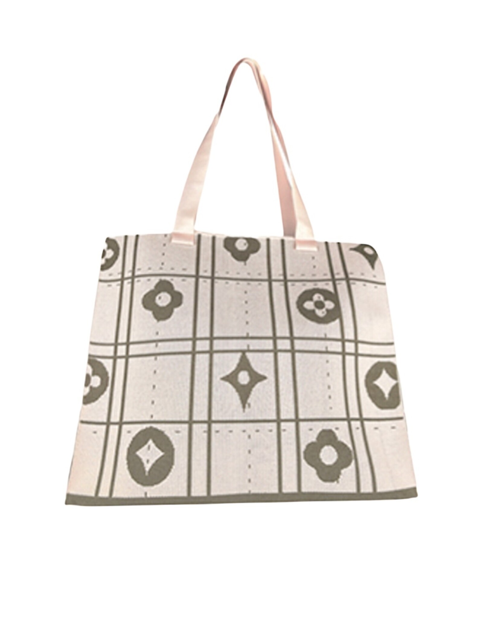 JOIA Pale pink knit ‘look for less’ tote