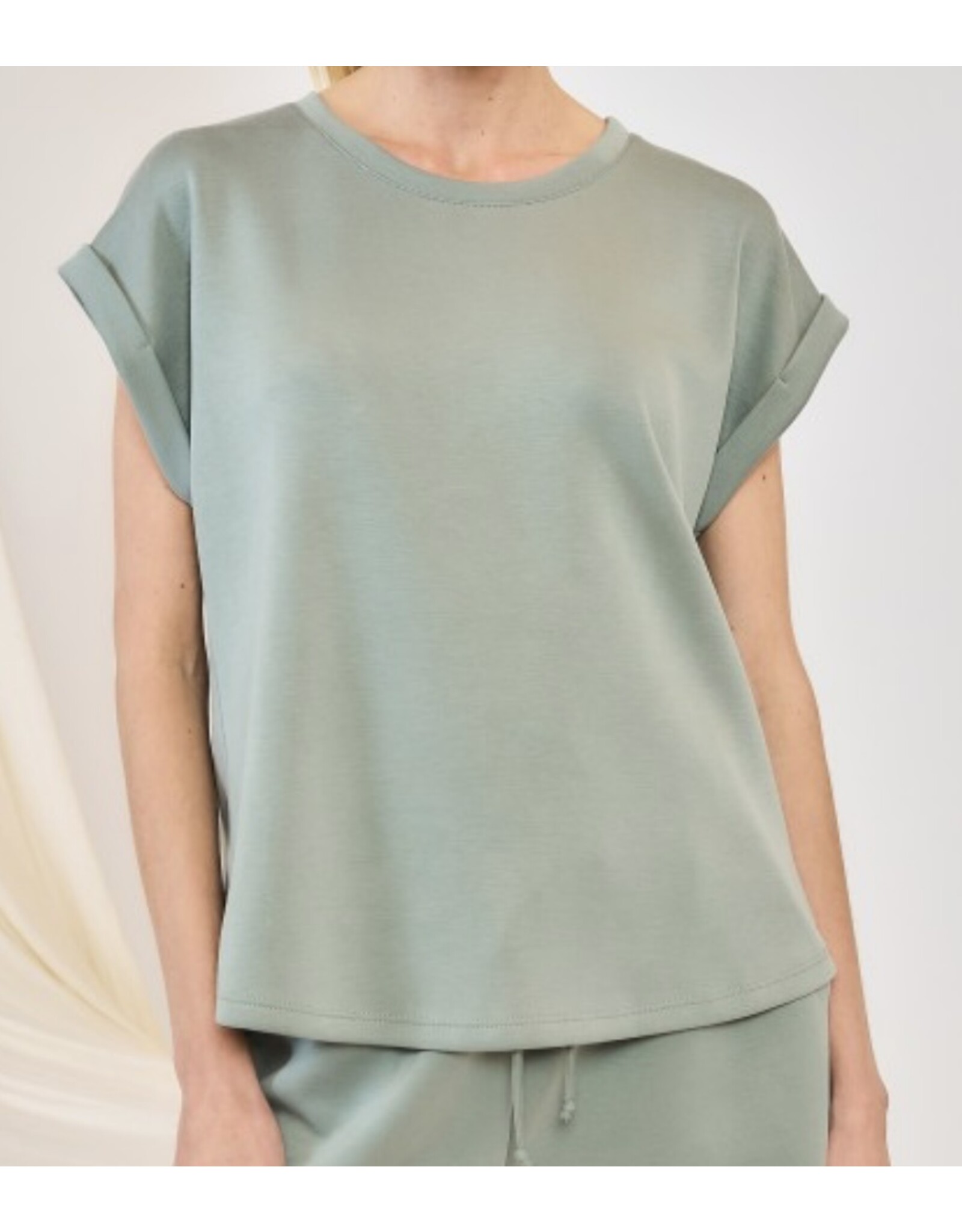 Buttery soft pleated top