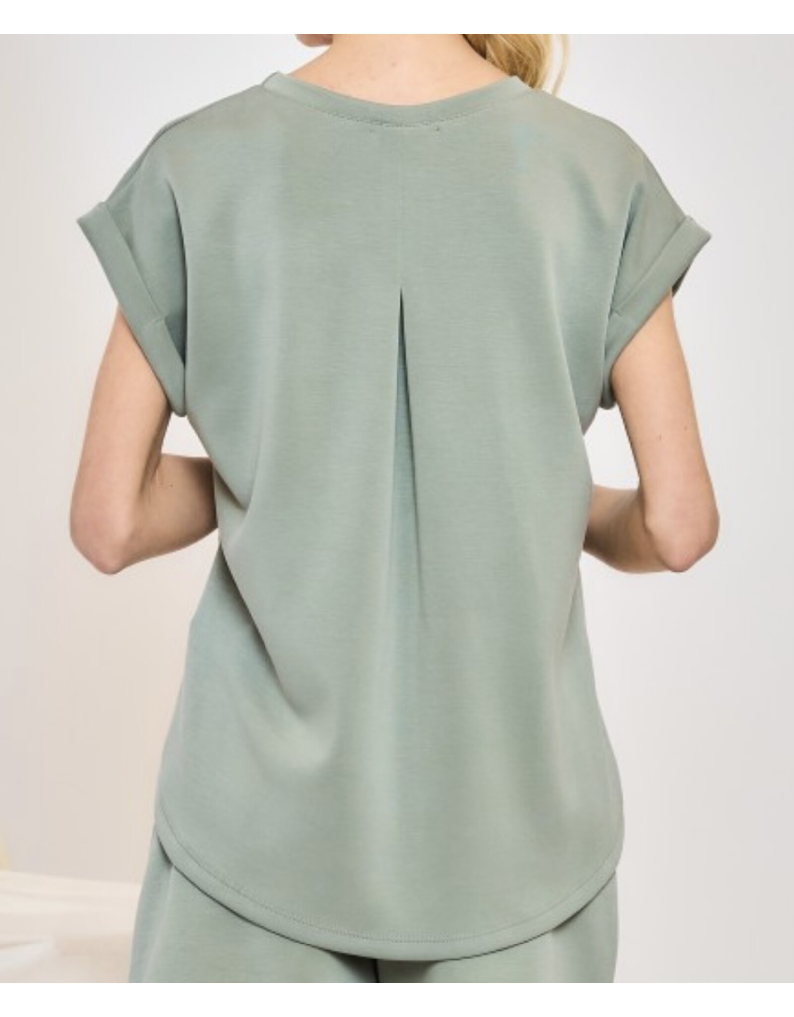 Buttery soft pleated top
