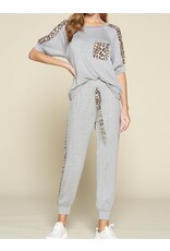 Animal panel joggers
