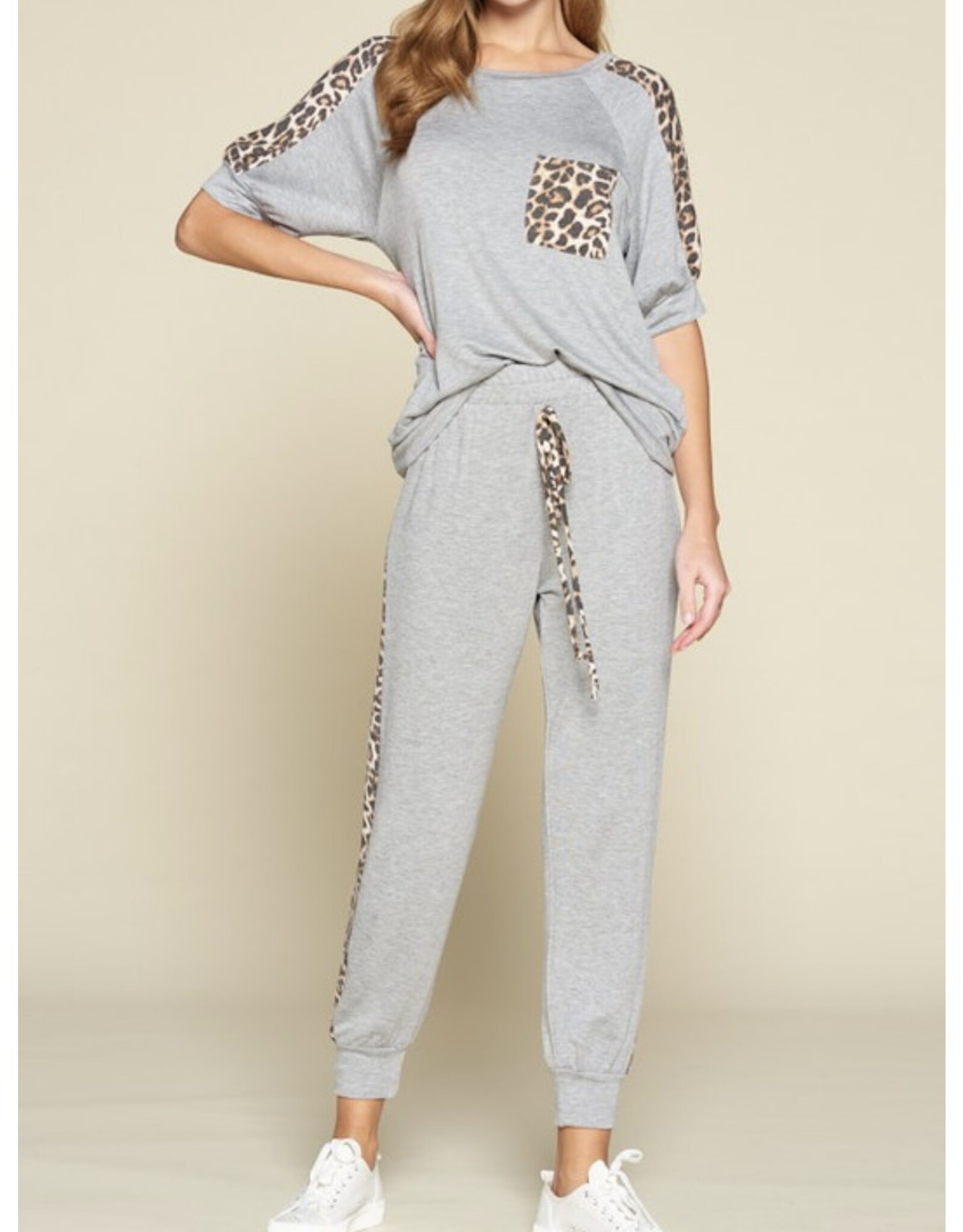 Animal panel joggers