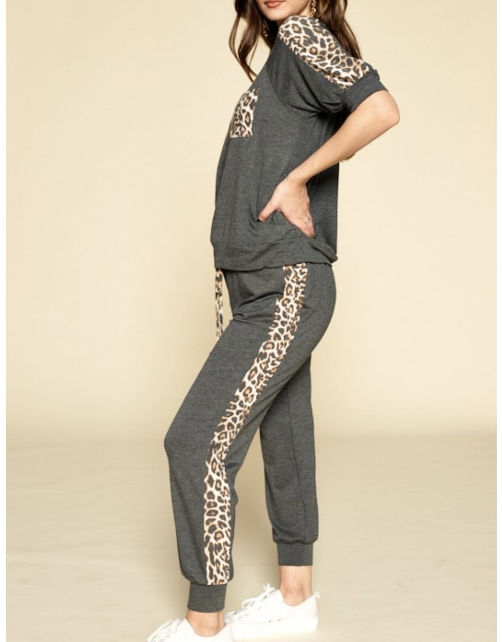 Animal panel joggers