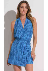 Elan Elan Blue Havana print dress