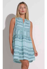Elan ELAN Sleeveless Resort Blue Dress
